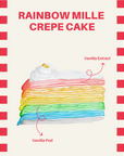 Freshly handcrafted crepe cake with creamy layers, available in Kuala Lumpur and across Malaysia. Perfect for birthdays, events, and dessert lovers near you