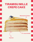 Freshly handcrafted crepe cake with creamy layers, available in Kuala Lumpur and across Malaysia. Perfect for birthdays, events, and dessert lovers near you
