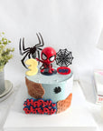 Spiderman Bday Cake 5 inch (Fondant)