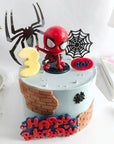 Spiderman Bday Cake 5 inch (Fondant)