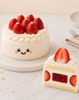 Fruits Mochi Cake - Premium Strawberry