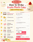 Fruits Mochi Cake - Premium Strawberry