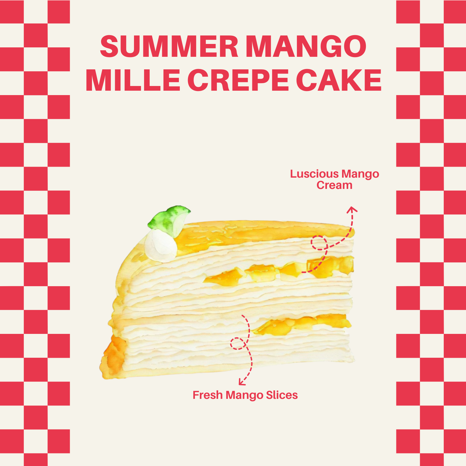 Freshly handcrafted crepe cake with creamy layers, available in Kuala Lumpur and across Malaysia. Perfect for birthdays, events, and dessert lovers near you