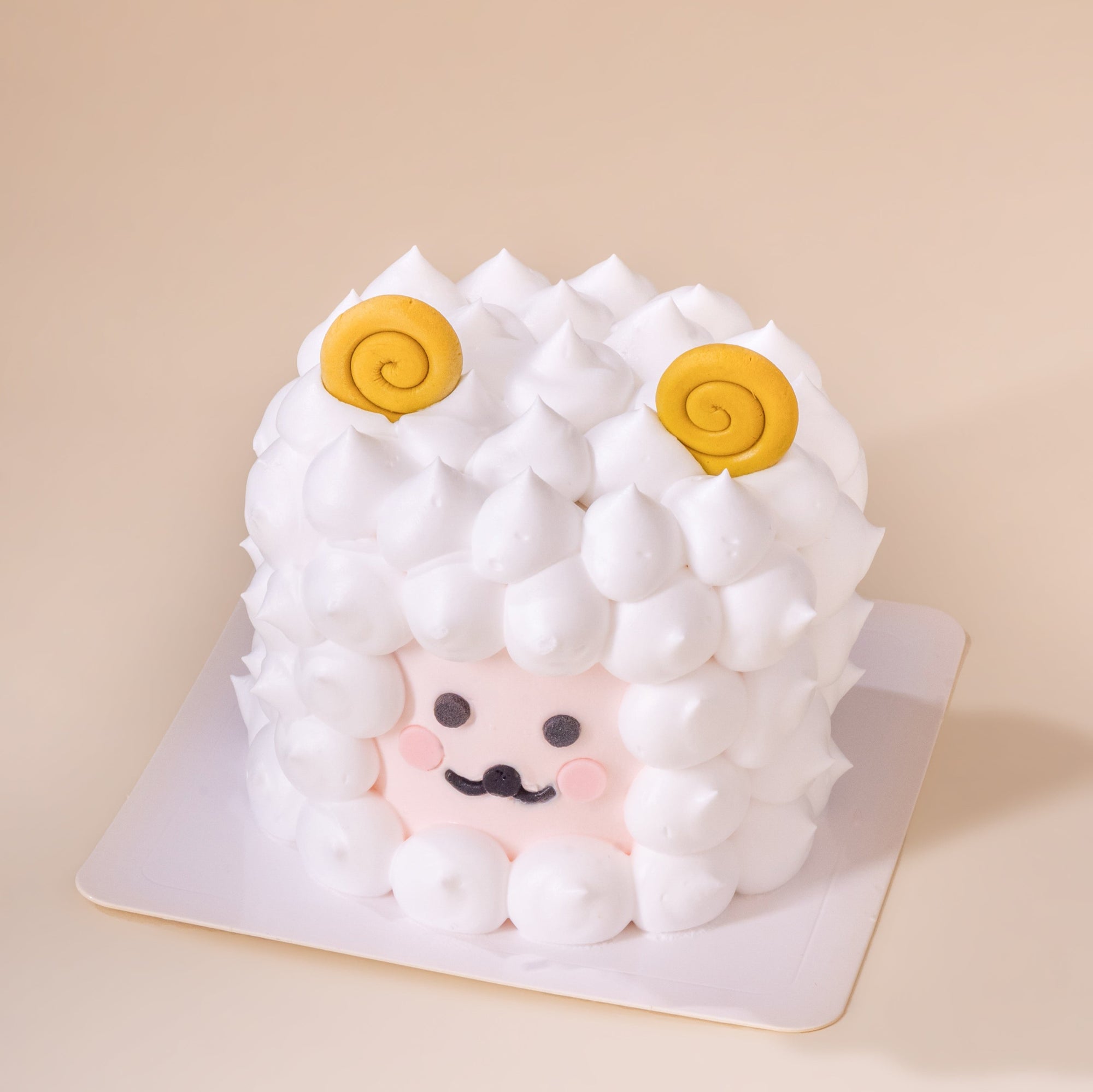 Mini 3-inch Curly Sheep custom cake, perfect for birthdays and celebrations in Malaysia.