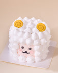 Mini 3-inch Curly Sheep custom cake, perfect for birthdays and celebrations in Malaysia.