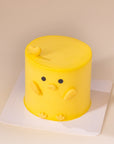 Mini 3-inch custom cake featuring an adorable Yellow Chick design, handcrafted for birthdays and celebrations in Malaysia. Designer cake available for delivery.